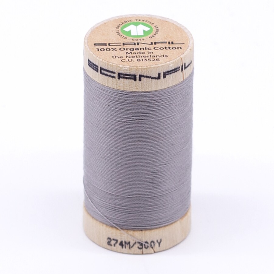 300 Yards Eco Conscious Organic Pima Cotton Thread Dove 30wt
