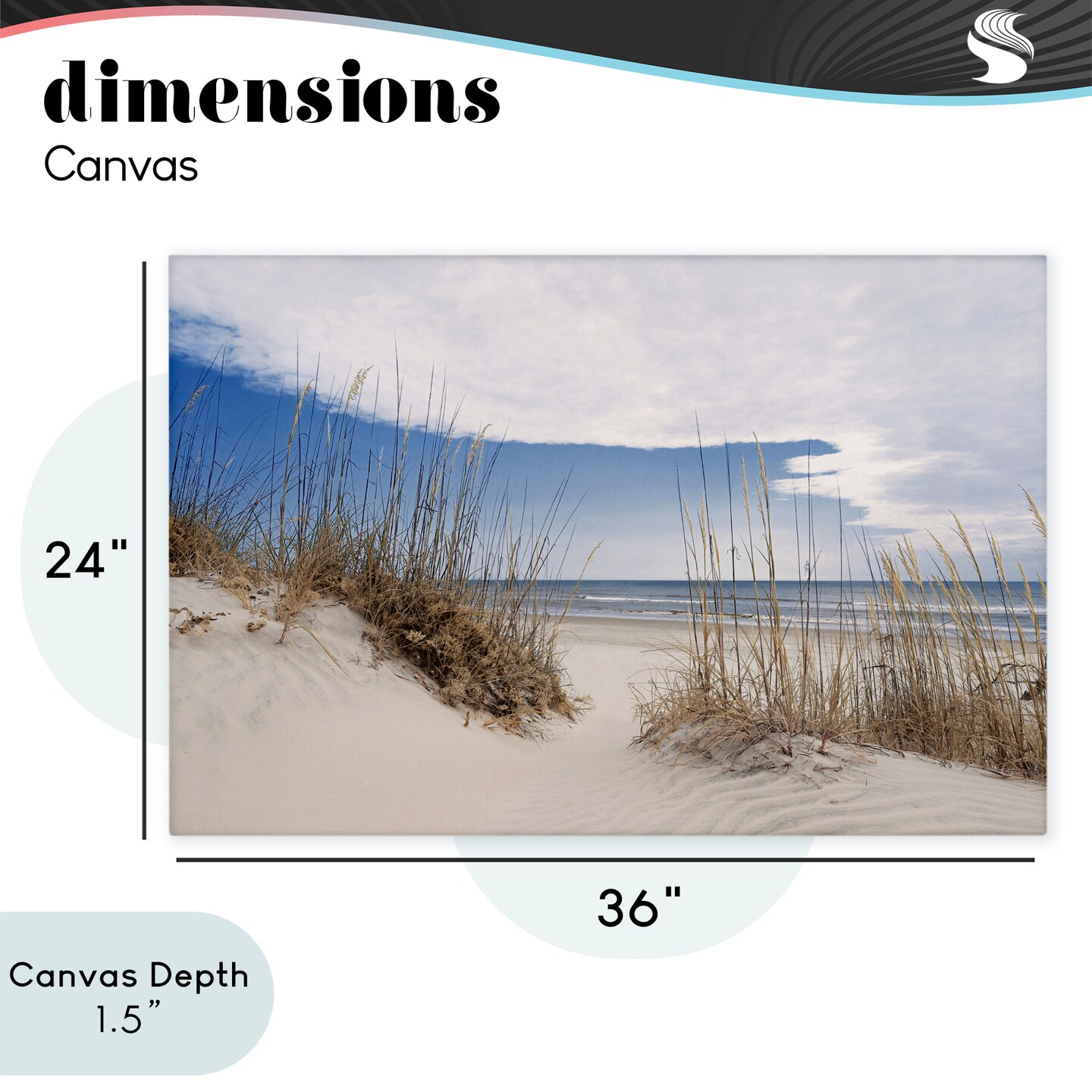 Stupell Industries Sea Oats Along Sandy Dunes Canvas, design by Natalie Carpentieri