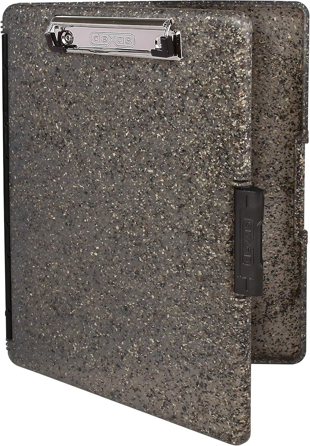 Slimcase 2 Plastic Clipboard with Storage and Side Opening, Heavy Granite, Office Supplies Clipboards to Organize, Carry and Store, A4 Holder, Nursing Clipboards