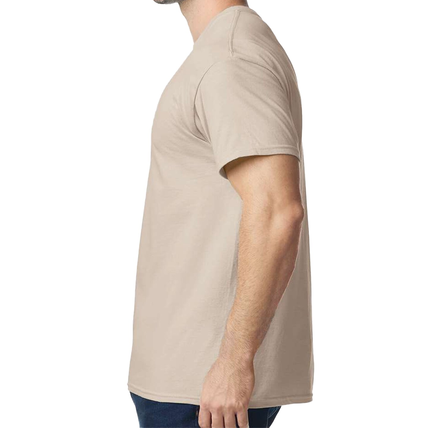 Gildan Sand Short Sleeve Heavy Cotton T-Shirt Craft Pack for Cricut, Heat Transfer & Creative Printing (S–5XL)