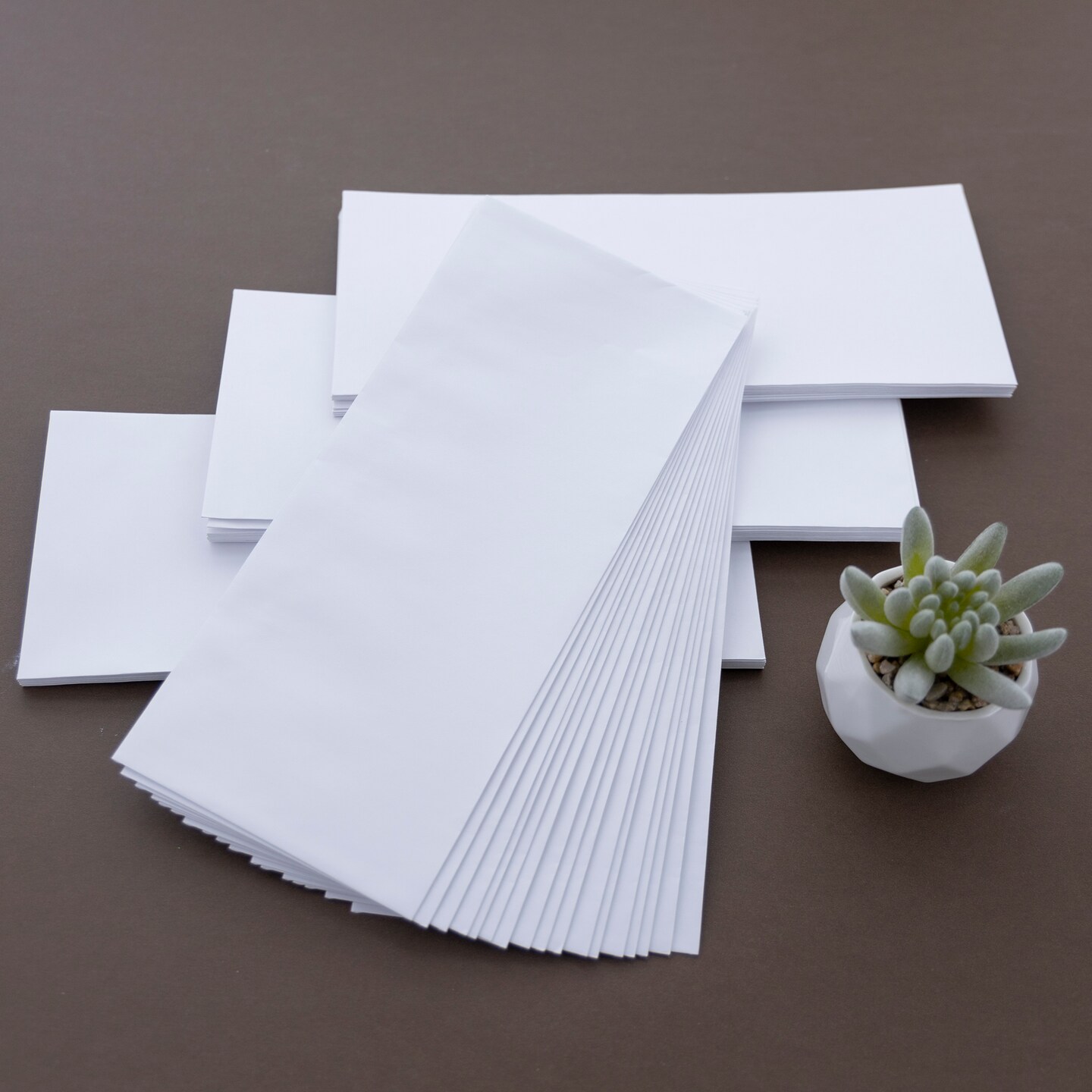 BAZIC #10 Self-Seal White Envelope (50/Pack)