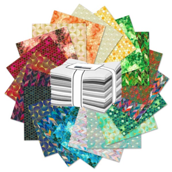 Golden Vibes Fat Quarter Bundle by Lara Skinner for Robert Kaufman (FQ-2164-20)