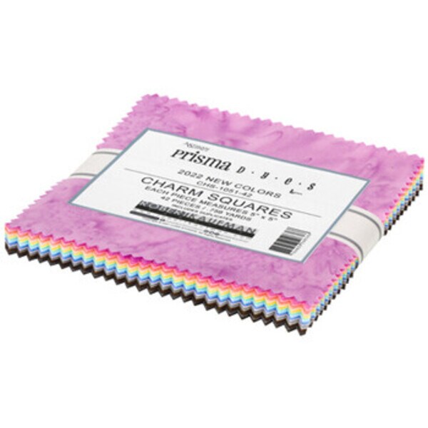 Artisan Batiks Prisma Dyes 5" Square Pack (Charm Pack / Charm Square) in 2022 New Colors by Lunn Studios for Robert Kaufman (CHS-1051-42)