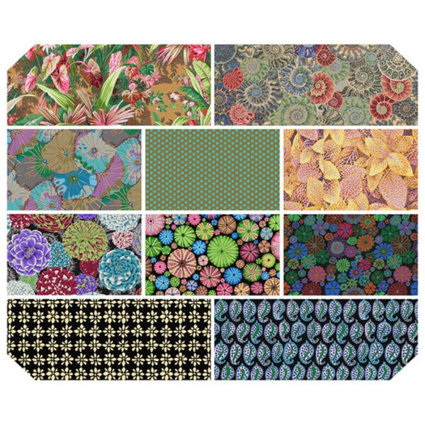 Kaffe Fassett Fat Quarter Bundle in 2024 Dark by Kaffe Fassett Collective for Free Spirit (FB4FQGP.AUG24DARK)