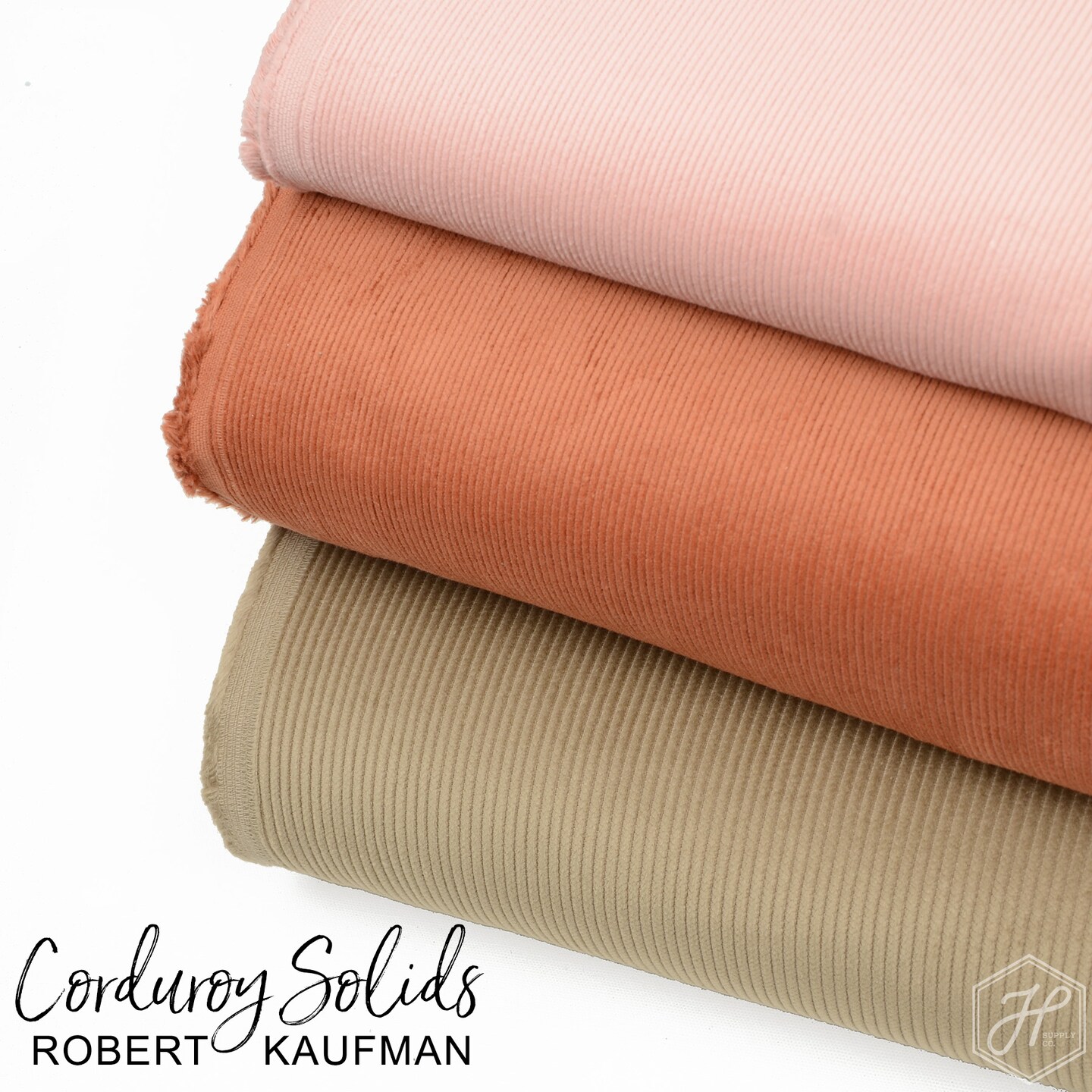 14 Wale Corduroy in Buttercup (c375-1056) | Corduroy Solids | Robert Kaufman