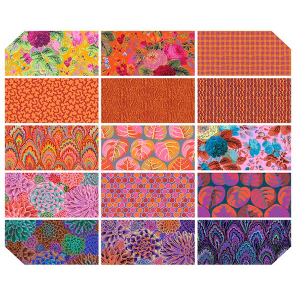 Kaffe Fassett 6&#x22; Strip Roll (Dessert Roll) in 2025 Warm by Kaffe Fassett Collective for Free Spirit (FB4DSGP.WARMFEB25)