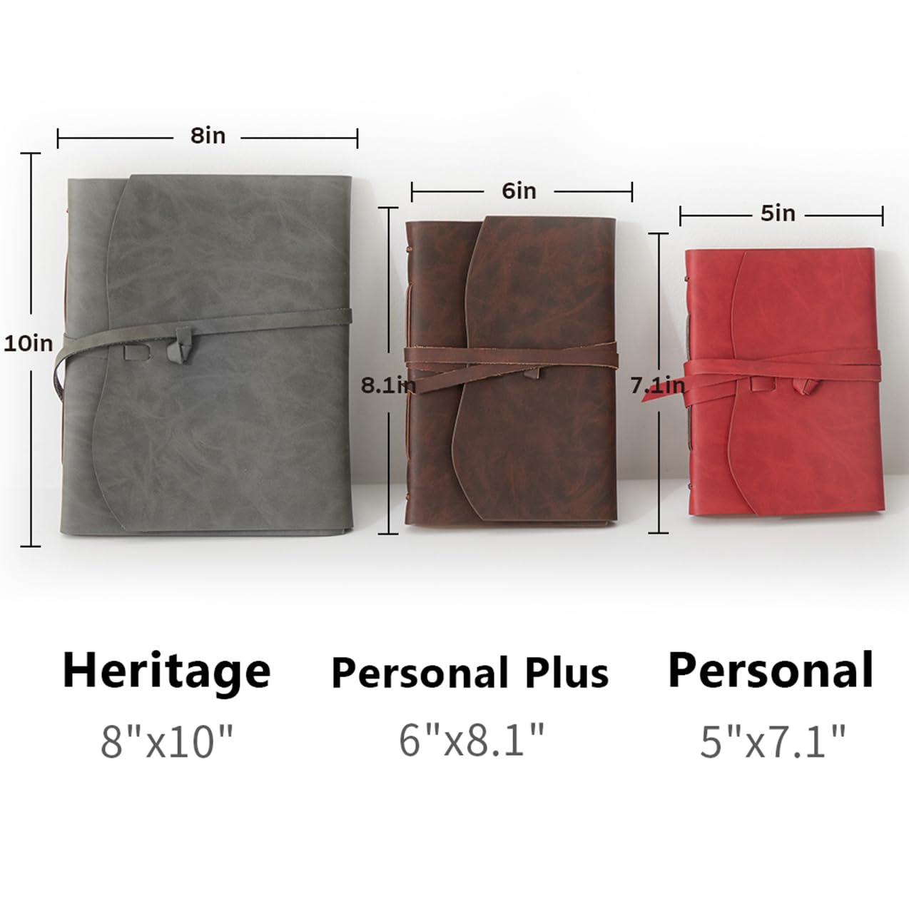 RILIHO Leather Journal for Women - Genuine Leather Journals for Writing 5x7.1 Inch, Diary for Women, Artist,Travel Journal,Red