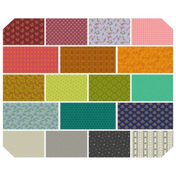Vintage Cloth 5&#x22; Square Pack (Charm Pack) by Sew Kind of Wonderful for Free Spirit (FB6CPSK.VINTAGE)