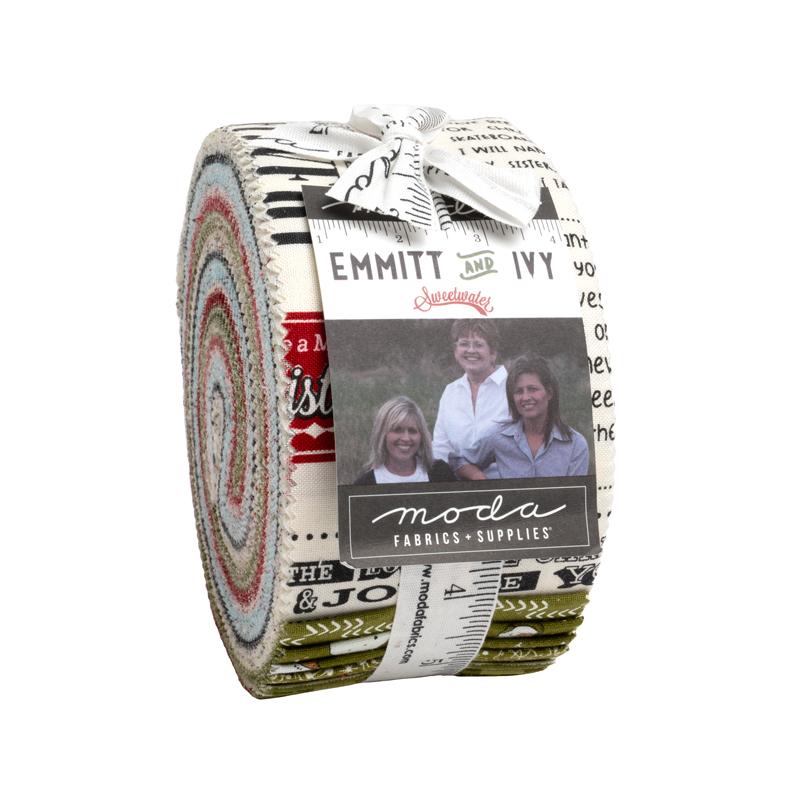 Emmitt and Ivy 2.5" Strip Roll (Jelly Roll) by Sweetwater for Moda (55690JR)