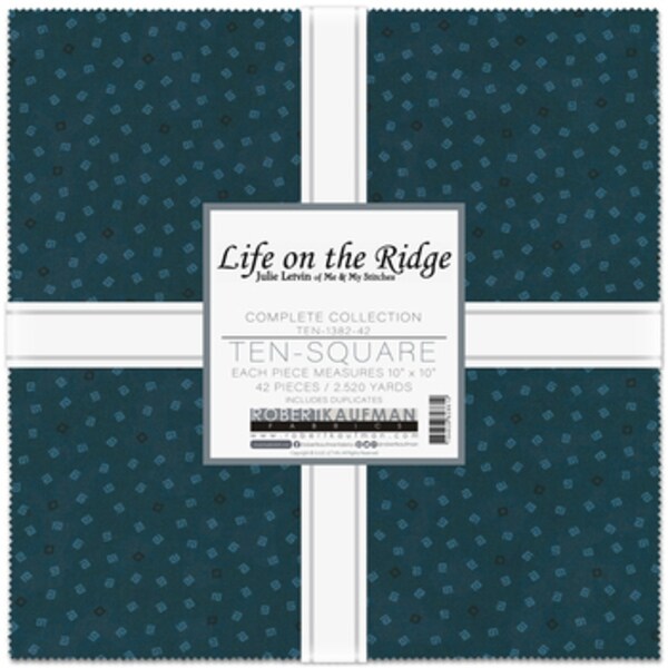 Life on the Ridge 10&#x22; Square Pack (Layer Cake / Ten Square) by Julie Letvin for Robert Kaufman (TEN-1382-42)