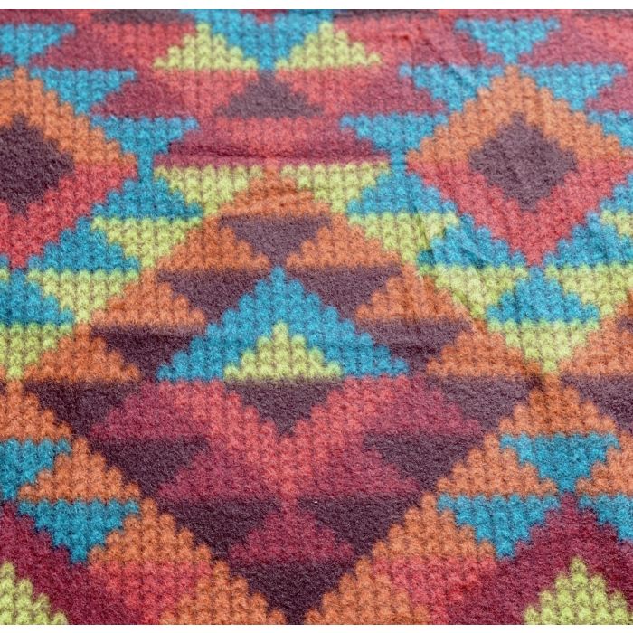 Argyle Pattern Anti-Pill Premium Fleece Fabric | By The Yard