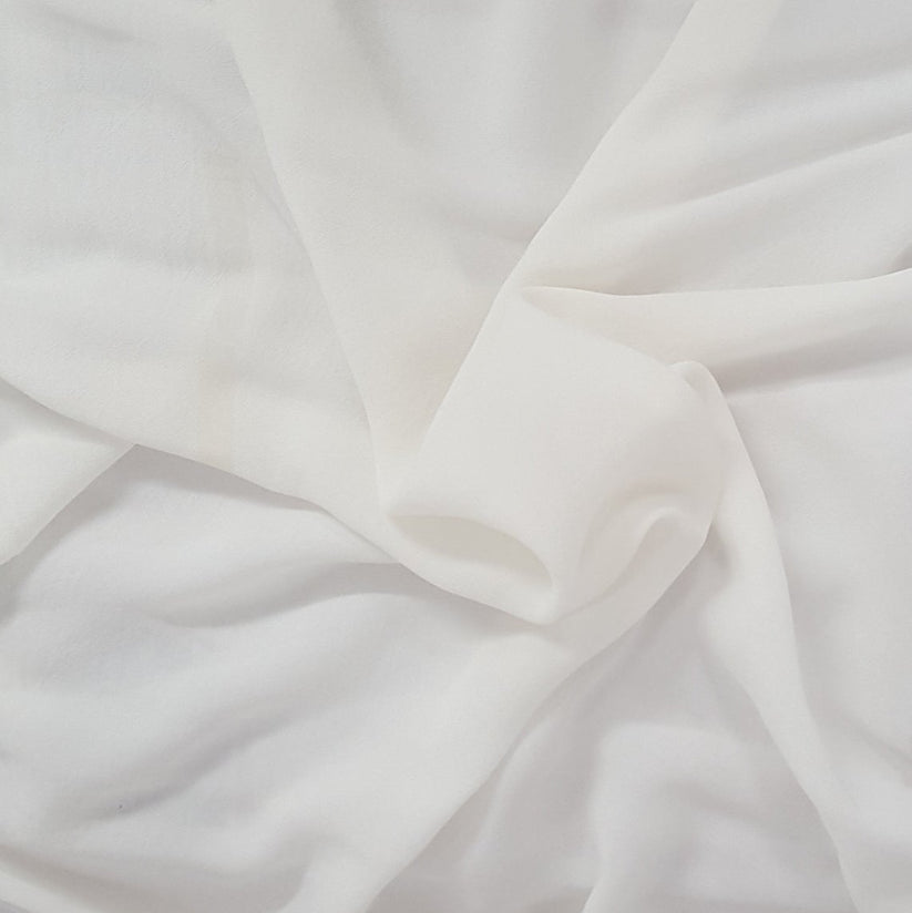 1 Yard PFD Woven Cupro Tencel Crepe Weave Fabric Lightweight Soft Material