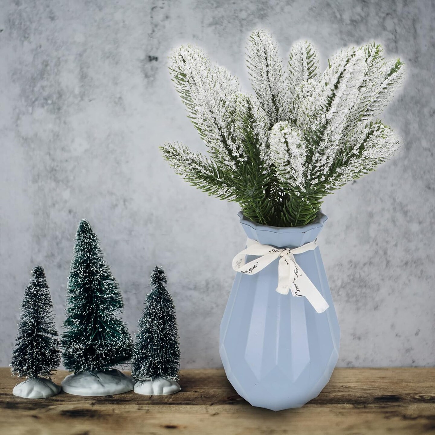 Artificial Pine Needles Branches Sprigs (Green)