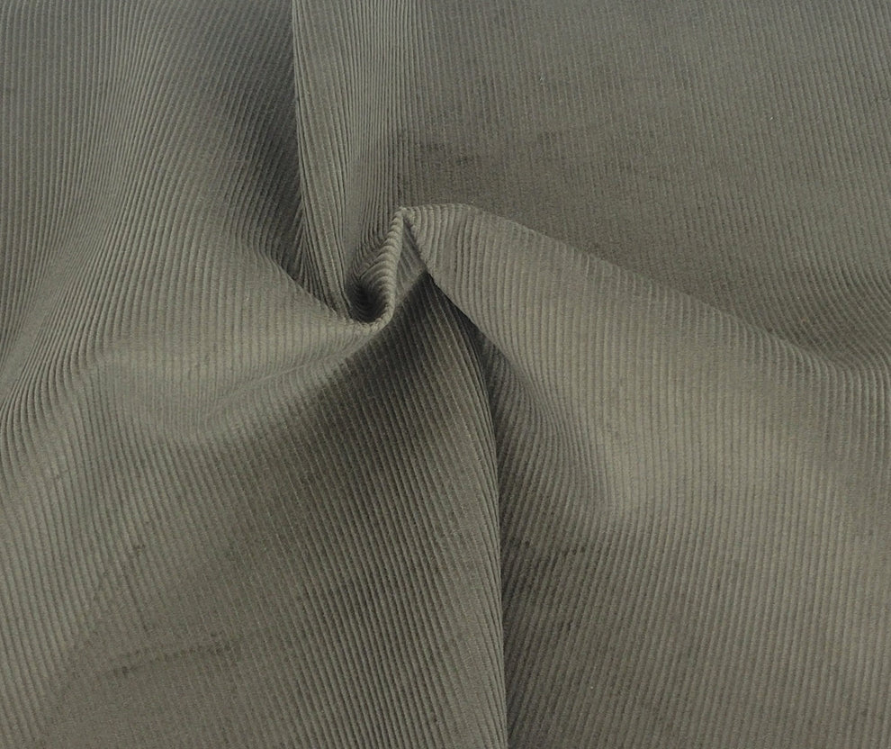 1 Yard Olive Green Cotton Corduroy Fabric Soft Textured Material for Jackets, Pants and Crafts