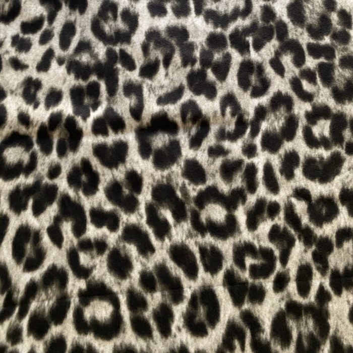 Snow Leopard Animal Print Anti-Pill Premium Fleece Fabric | By The Yard