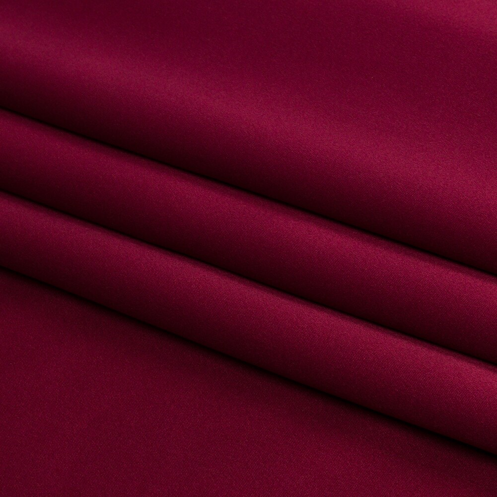 1 Yard 100% Silk Charmeuse Wine Red 44" Wide Fabric for Bridal & Evening Wear