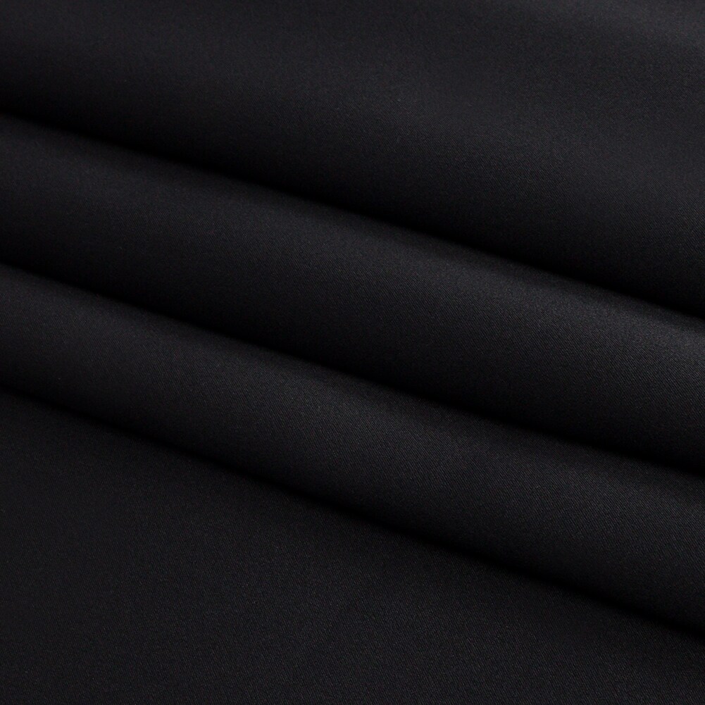 1 Yard Black Silk Charmeuse Fabric Premium Collection 44 inch Width