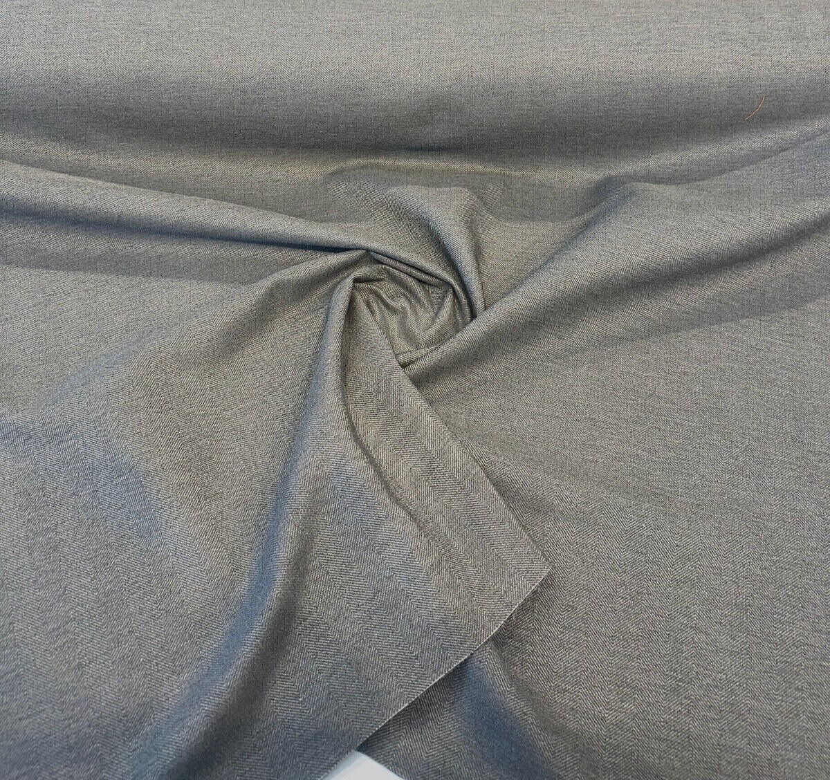 1 Yard Herringbone Flip Flop Dark Gray Dolphin Upholstery Outdoor Fabric 54–56 inches Width