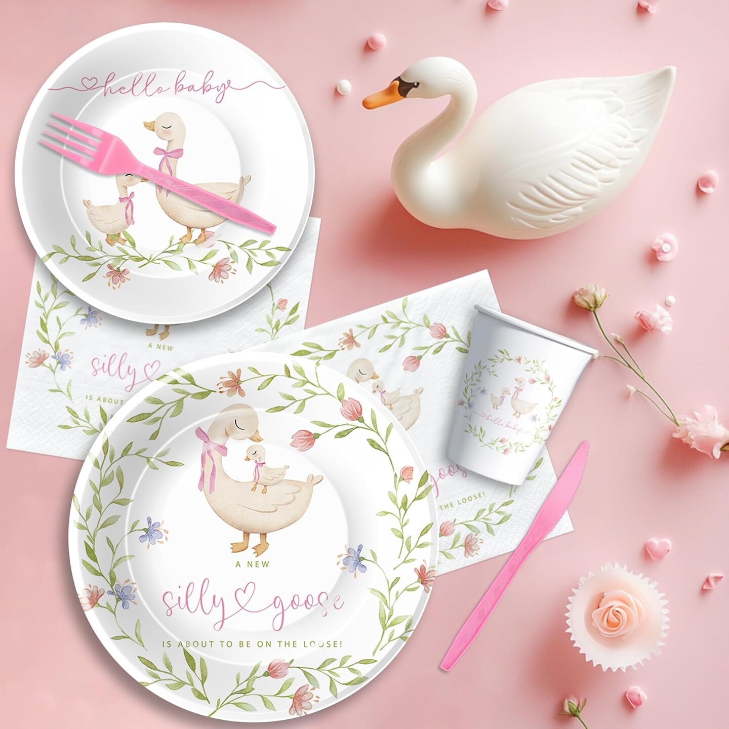 Baby Shower Plates and Napkins Decorations Tableware