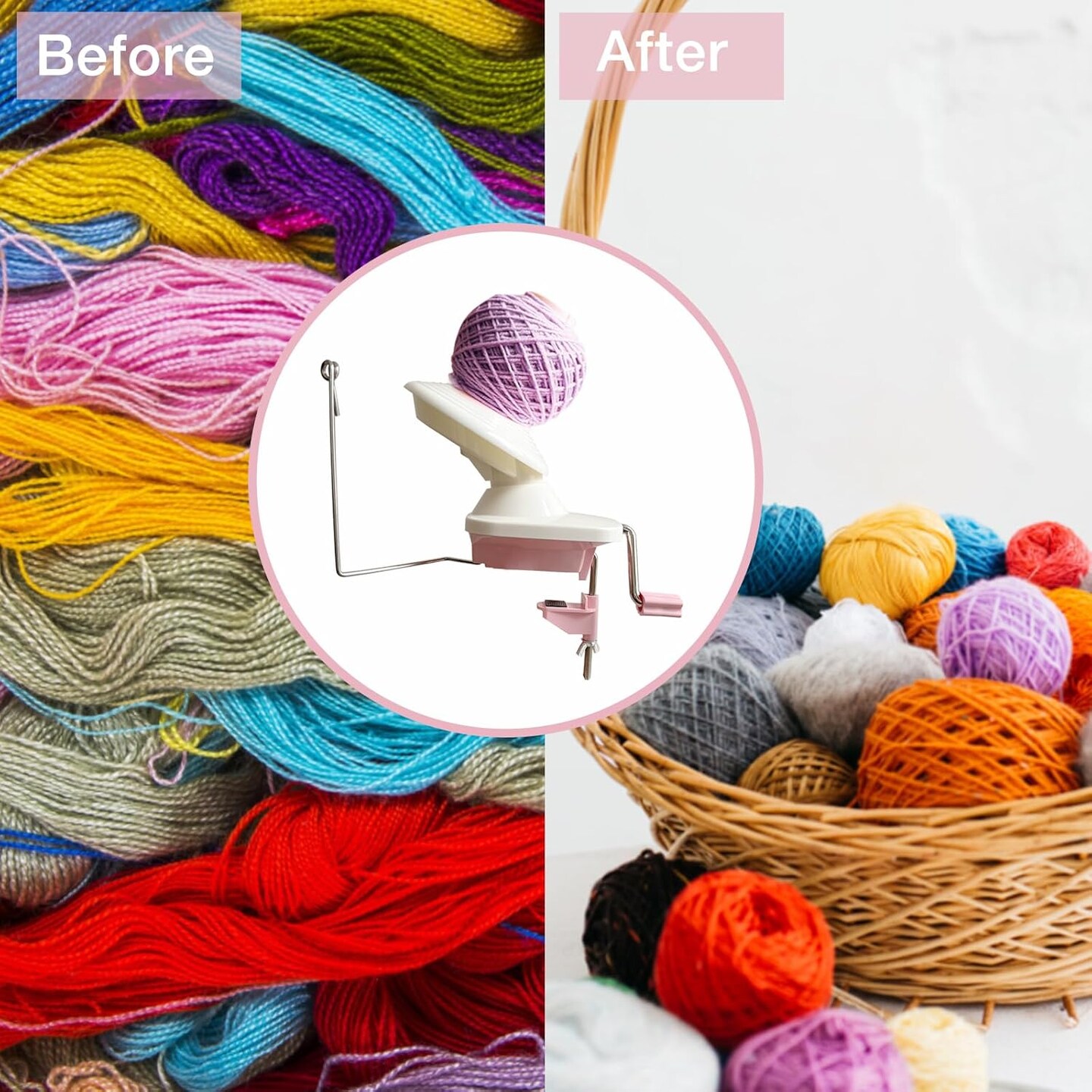 Yarn Ball Winder for Crocheting