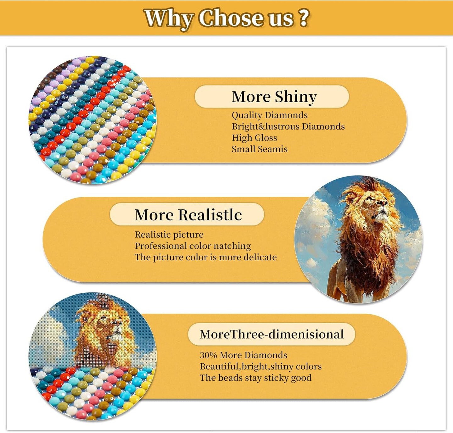 12 Pack Animal Diamond Painting Kits