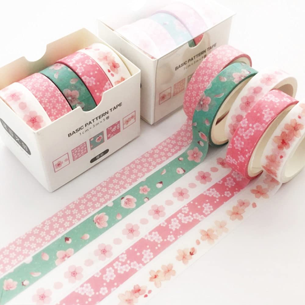 5 Rolls Washi Tape (Sakura)