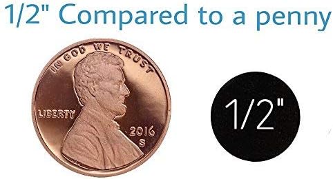 1/2" Inch Small Metallic Silver Happy Face Labels, 1,000 Total Adhesive Stickers on a Roll (Metallic Silver)