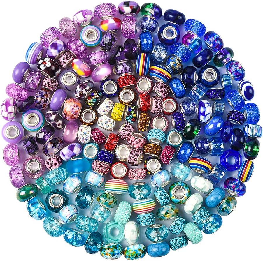 Assortment European Large Hole Beads