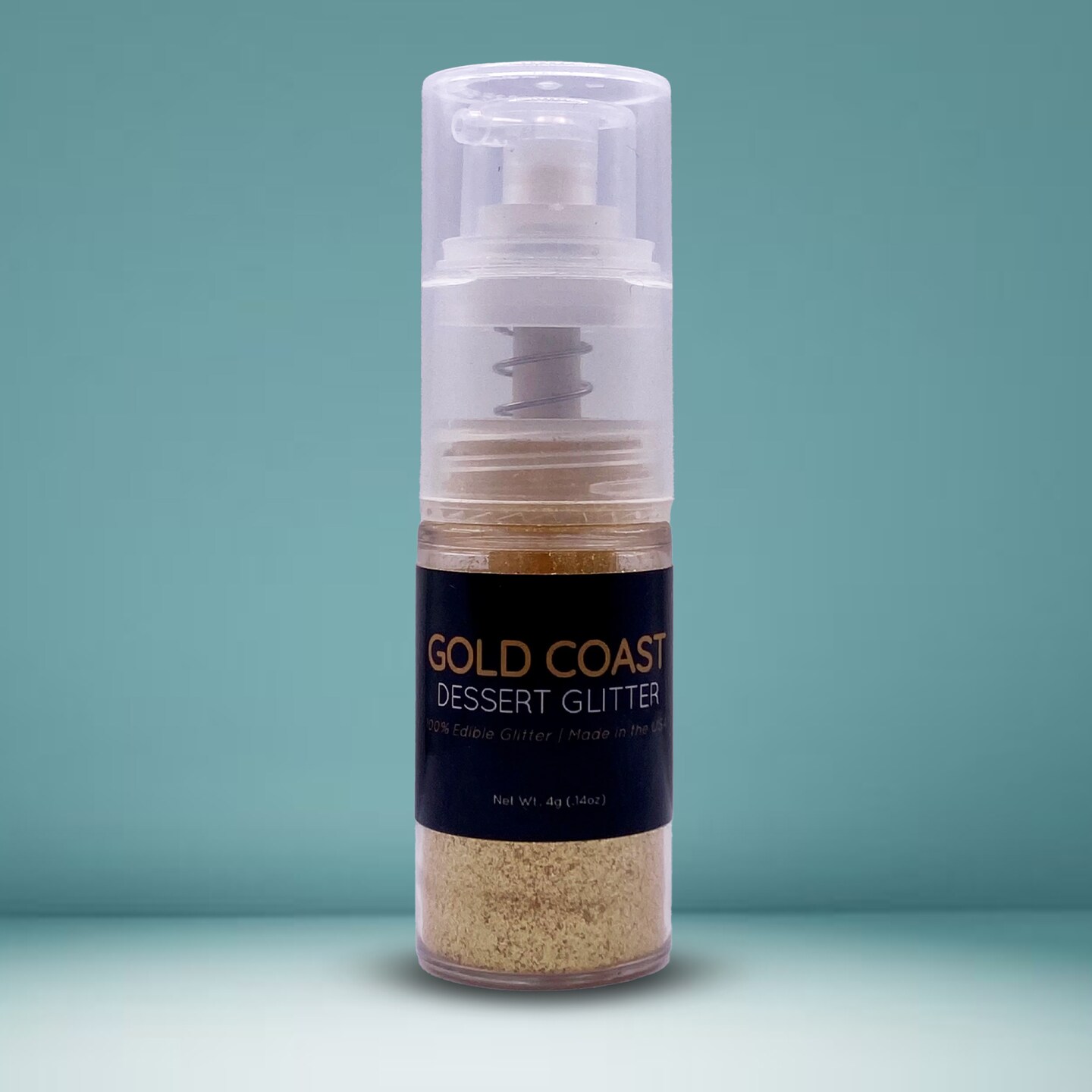 4g Gold Coast Edible Glitter Dust Pump for Cake Decorating