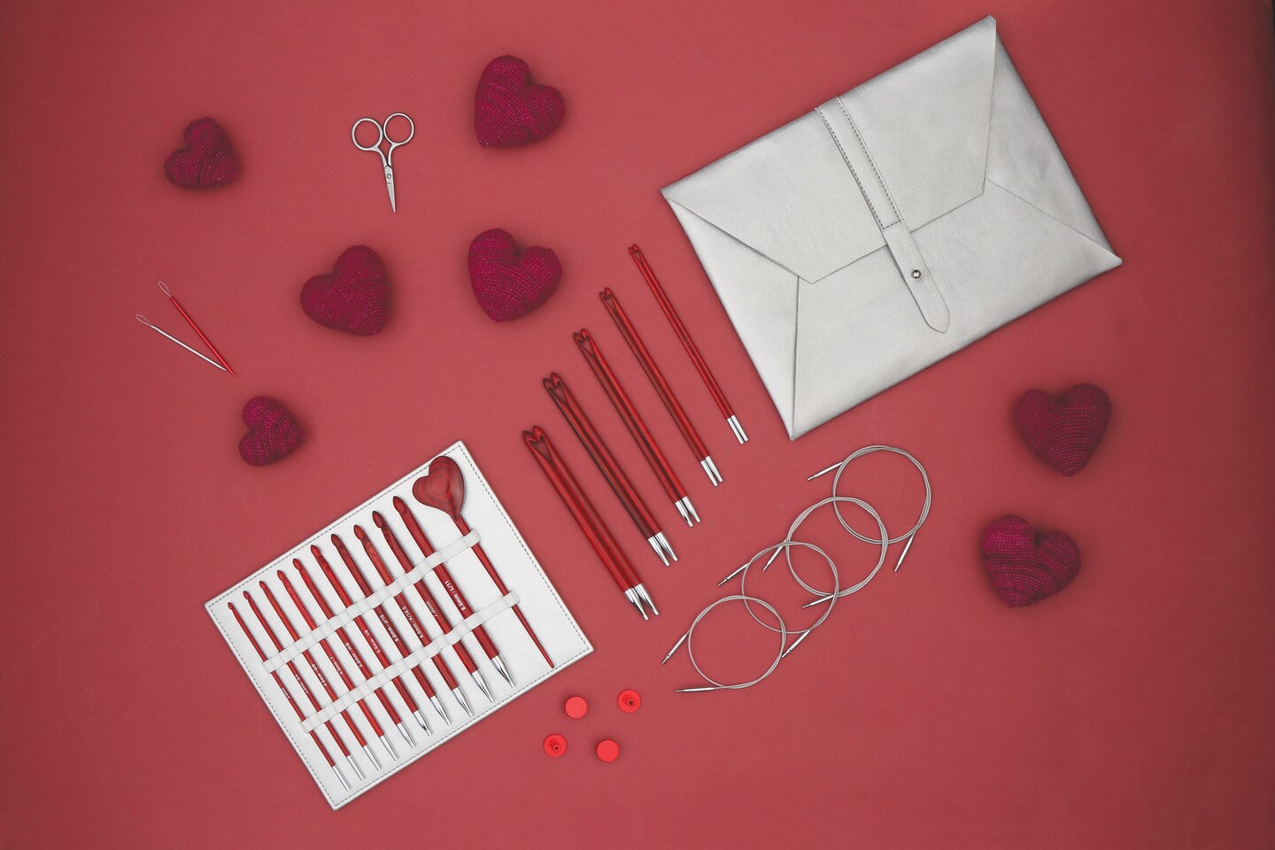 KnitPro Amore Holiday Gift Set 2024-Tunisian Crochet Hook Set