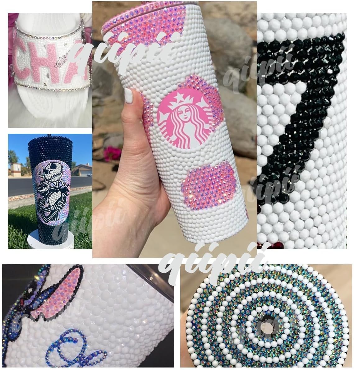 10000PCS 2mm Dark Pink AB Resin Rhinestones Bulk Flatback Jelly Stones Pack