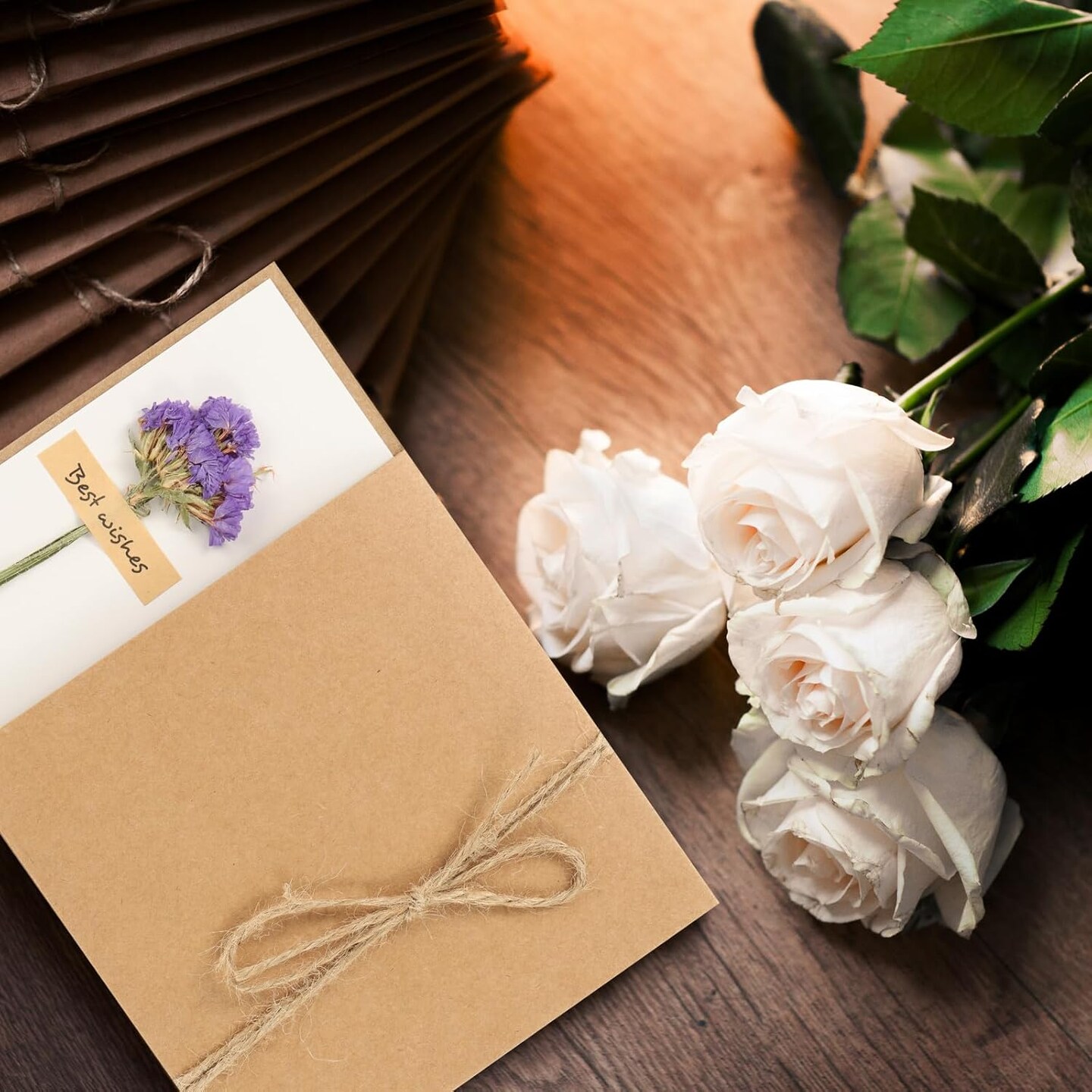 7&#x22;x5&#x22; Dried Flowers Greeting Cards