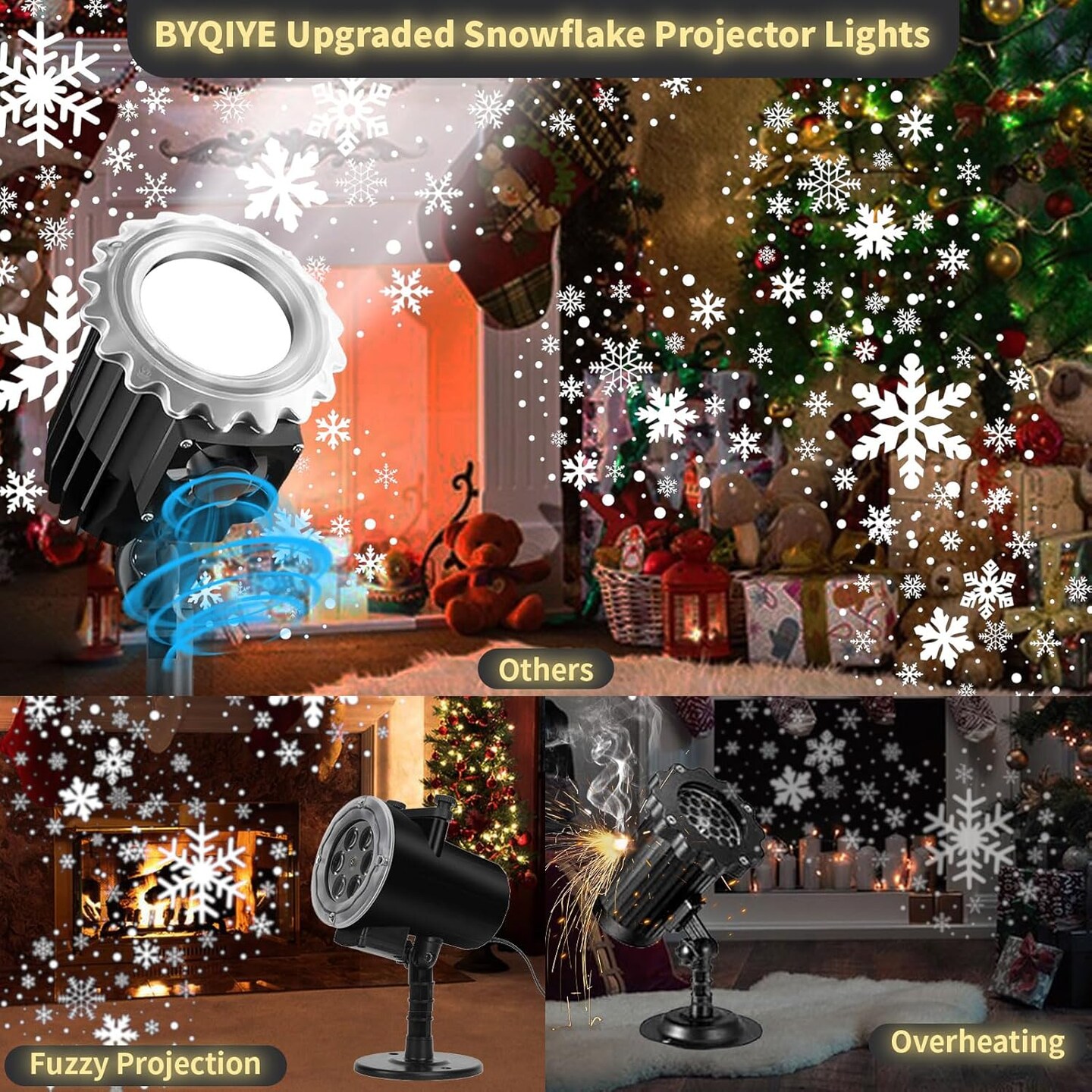 Christmas Snowflake Projector Lights