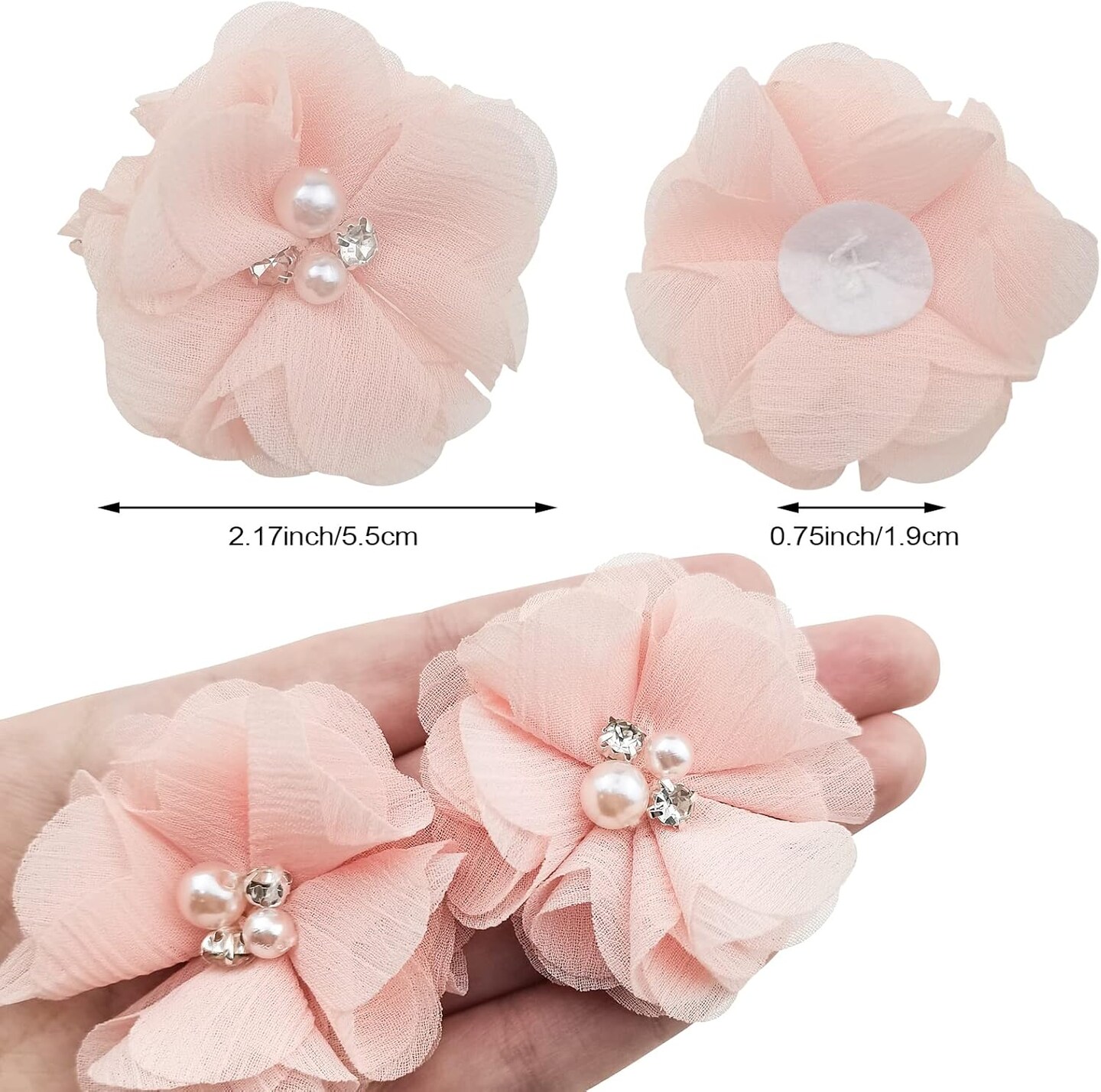 30 PCS Rhinestone Pearl Apricot | Michaels
