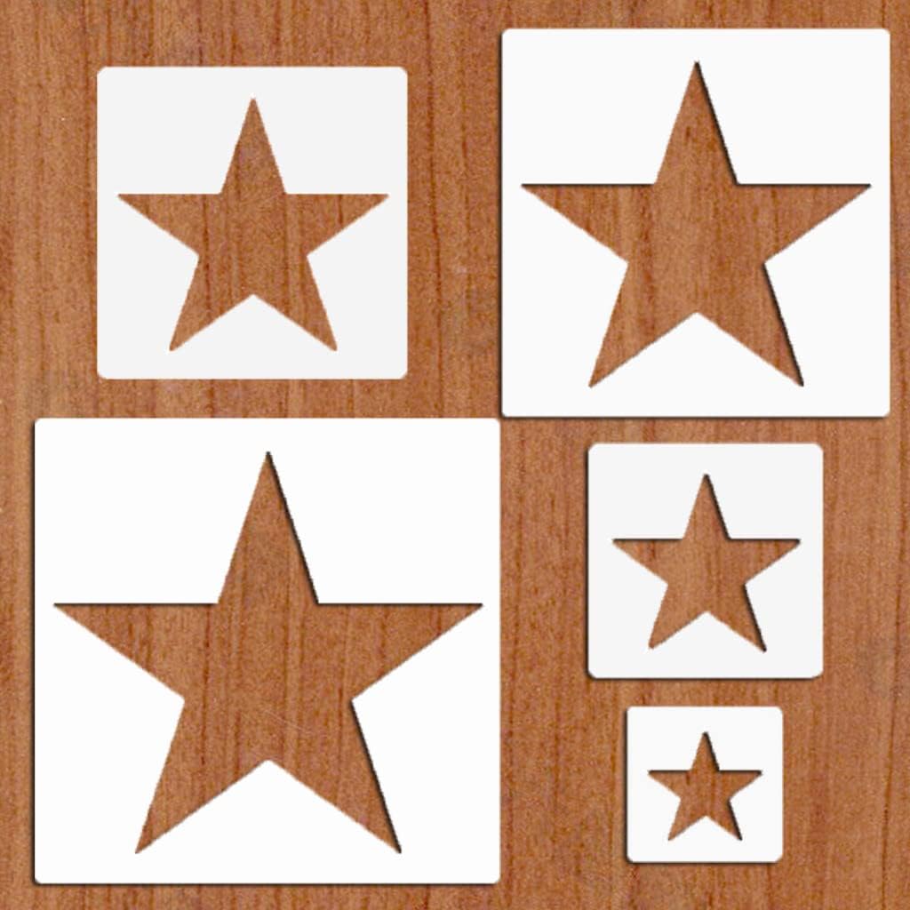 5pcs Reusable Painting Stencils