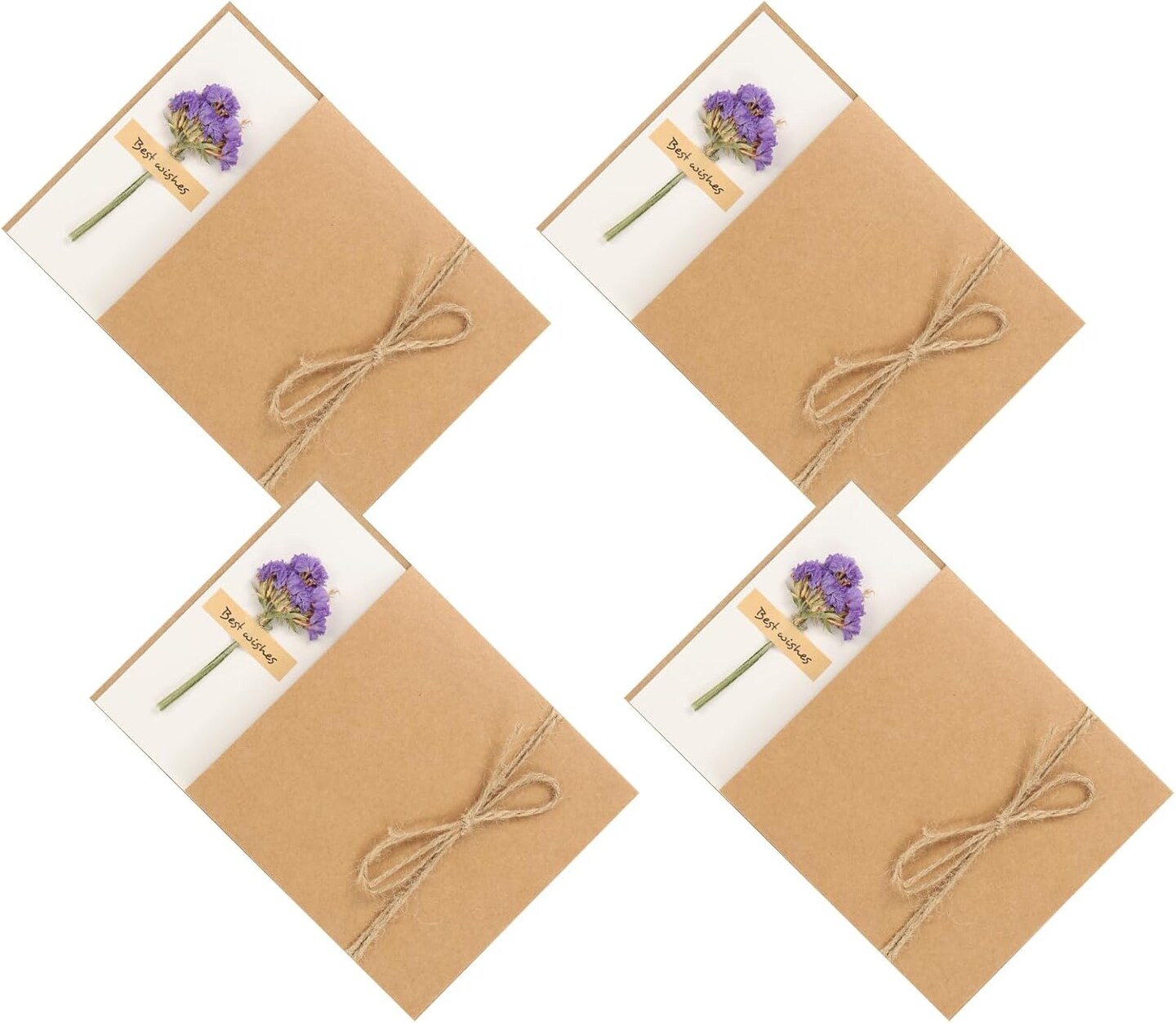 7&#x22;x5&#x22; Dried Flowers Greeting Cards