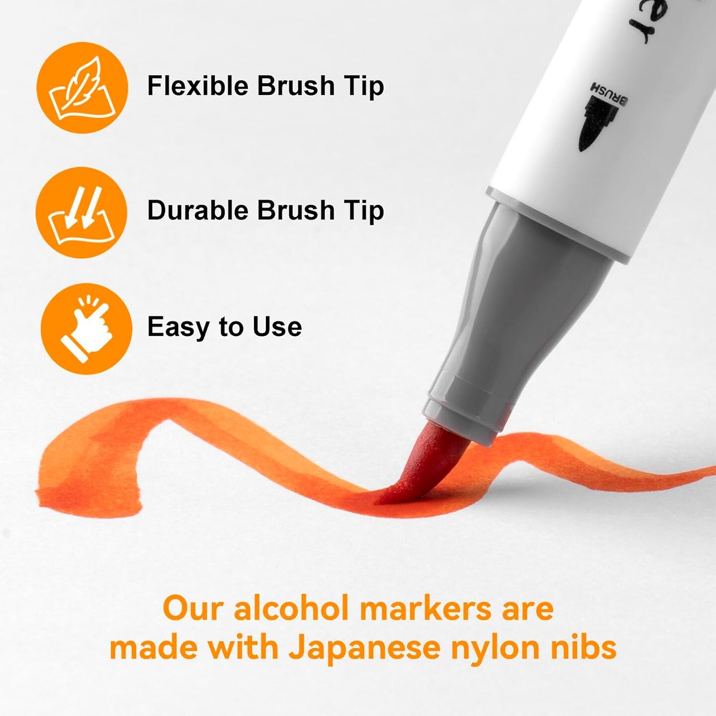 49 Colors - Alcohol Markers Brush Tip &#x26; Chisel Tip