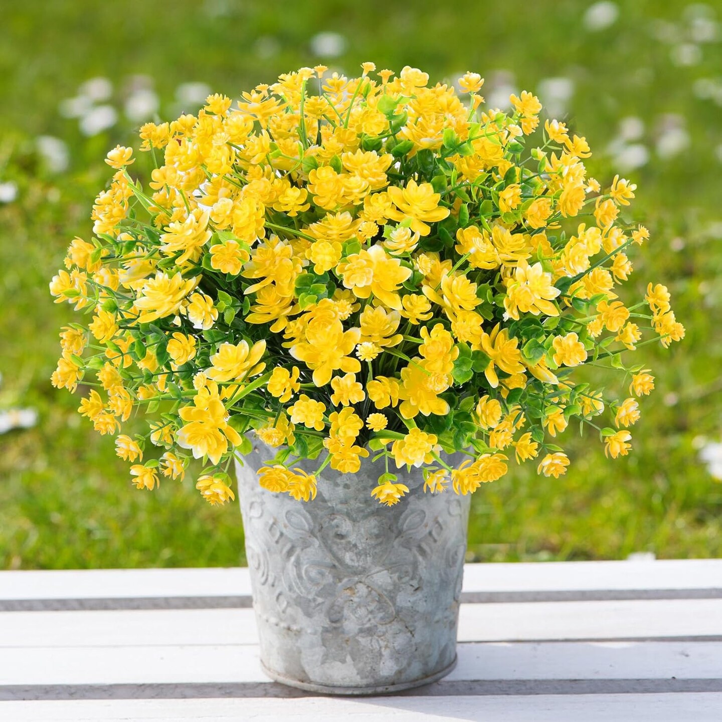 20 Bundles Aritificial Flowers for Outdoors Decoration