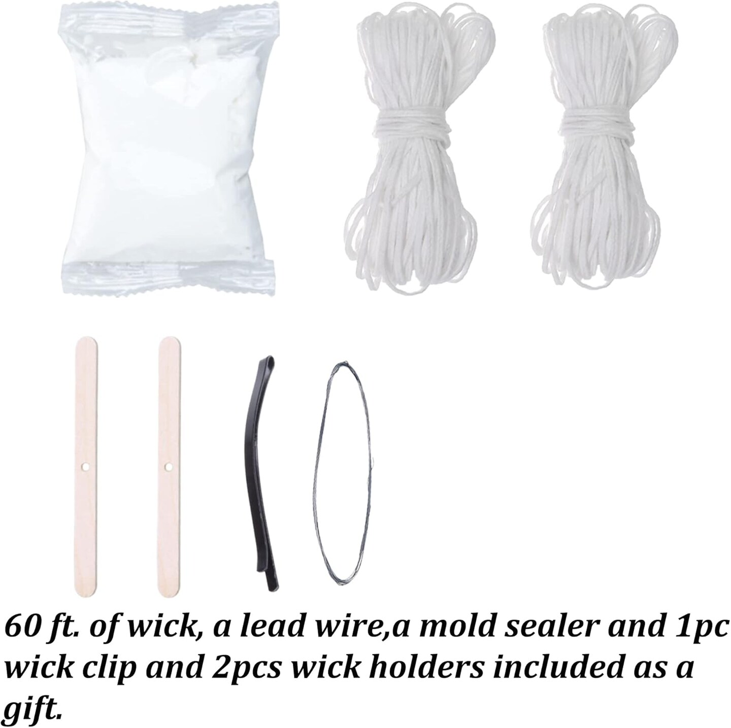 3pcs Plastic Candle Molds