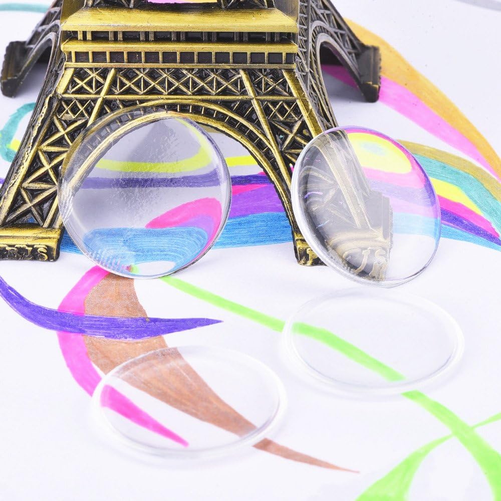 100 PCS Clear Epoxy Stickers Craft Bottle Caps