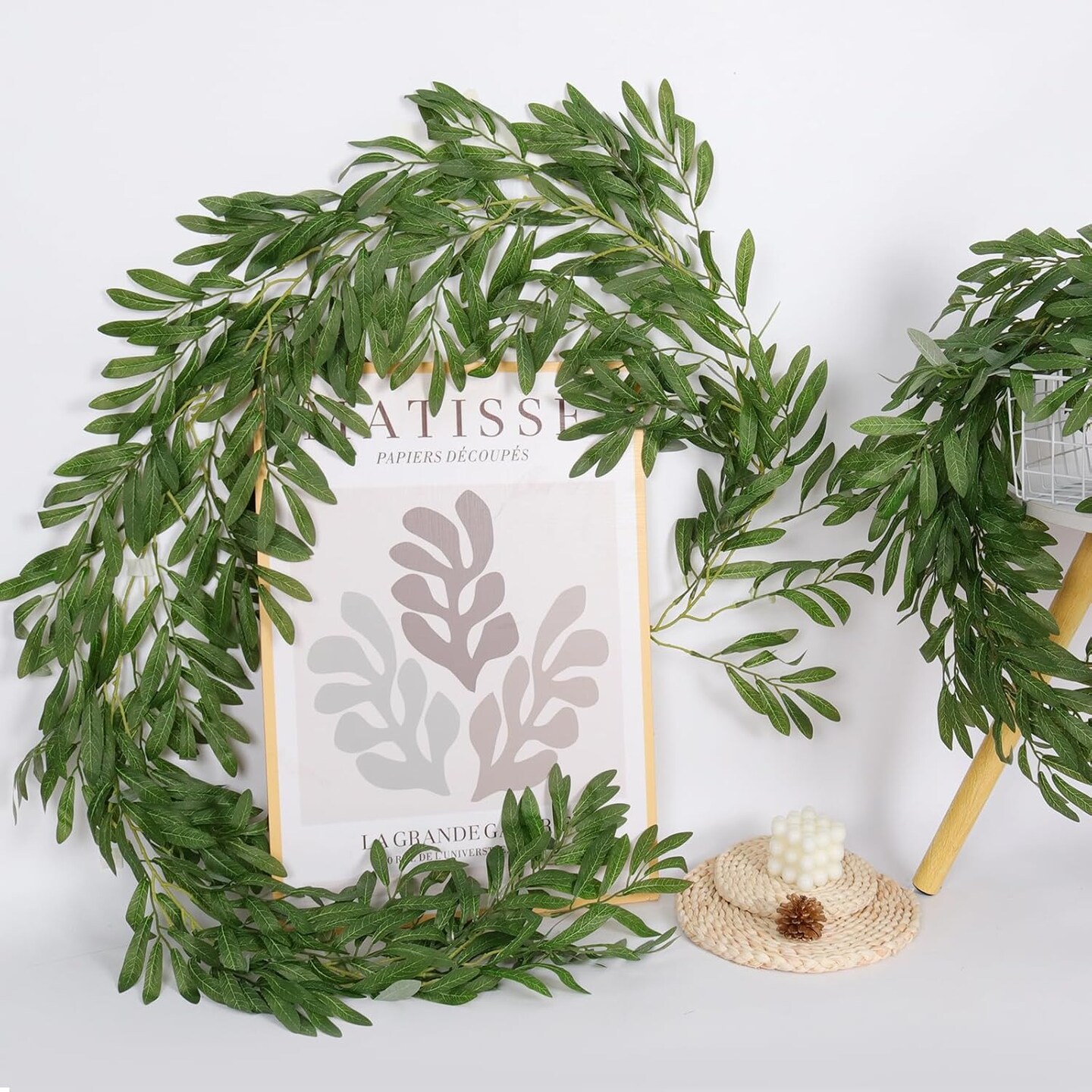 2Pcs Artificial Olive Leaves Garlands