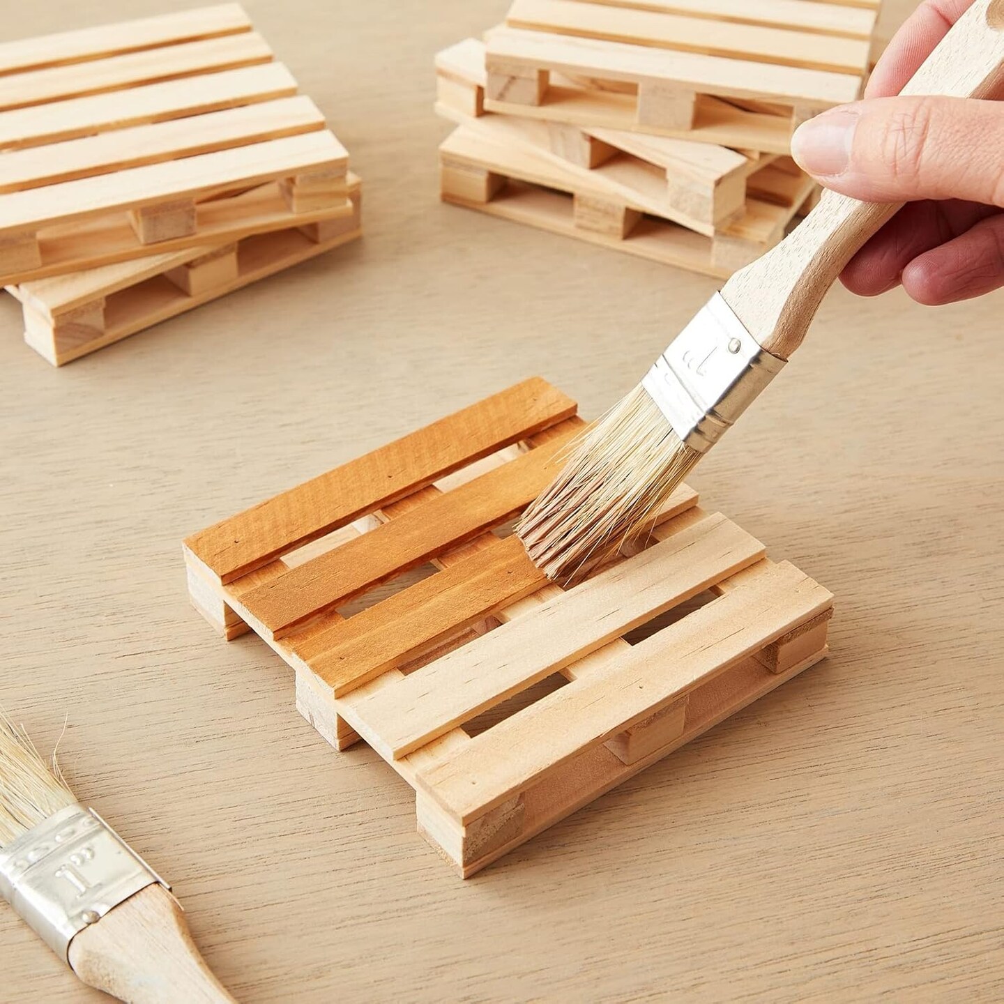 6 Pack Wooden Mini Pallet Coasters