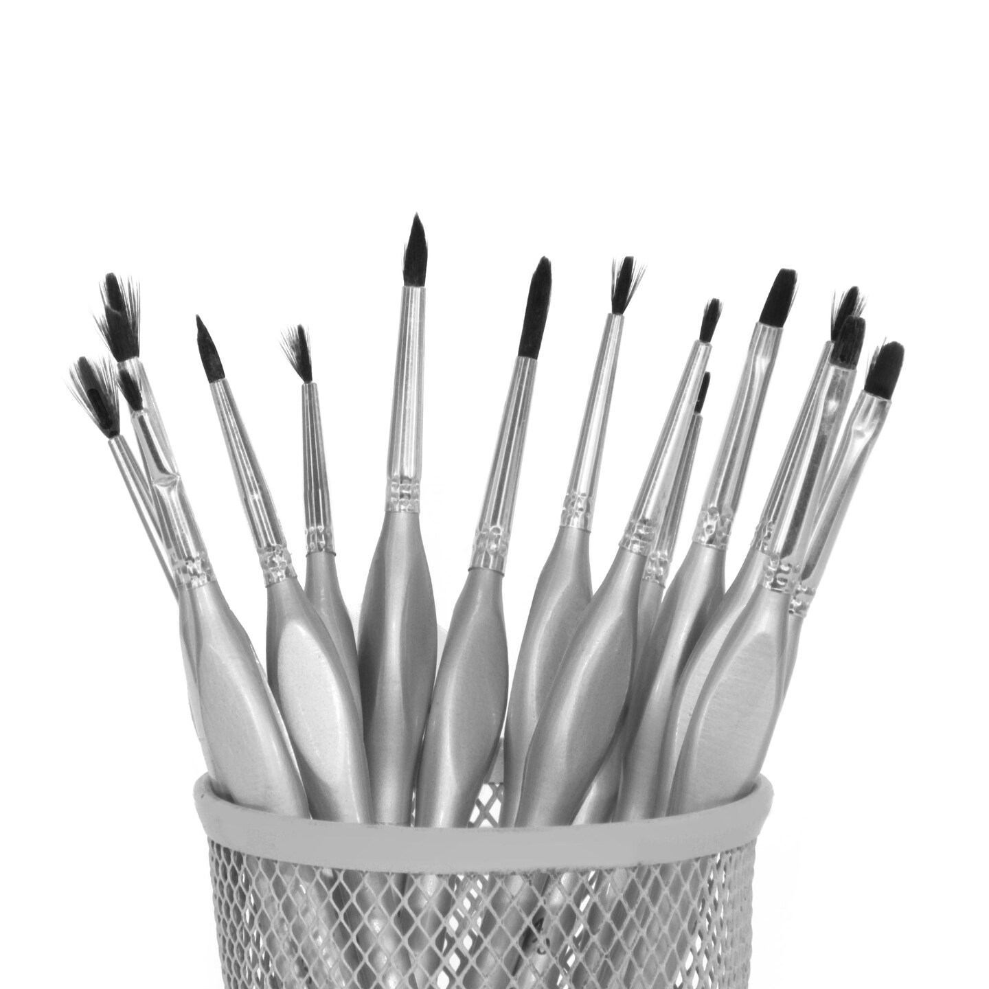 Pintar 15-Piece Fine Detail Paint Brushes for Acrylic Painting - Watercolors - Crafts - Models &#x26; Face Painting &#x2013; Tiny Professional Fine Tip Detail Paint Brush Set with Comfortable Handles