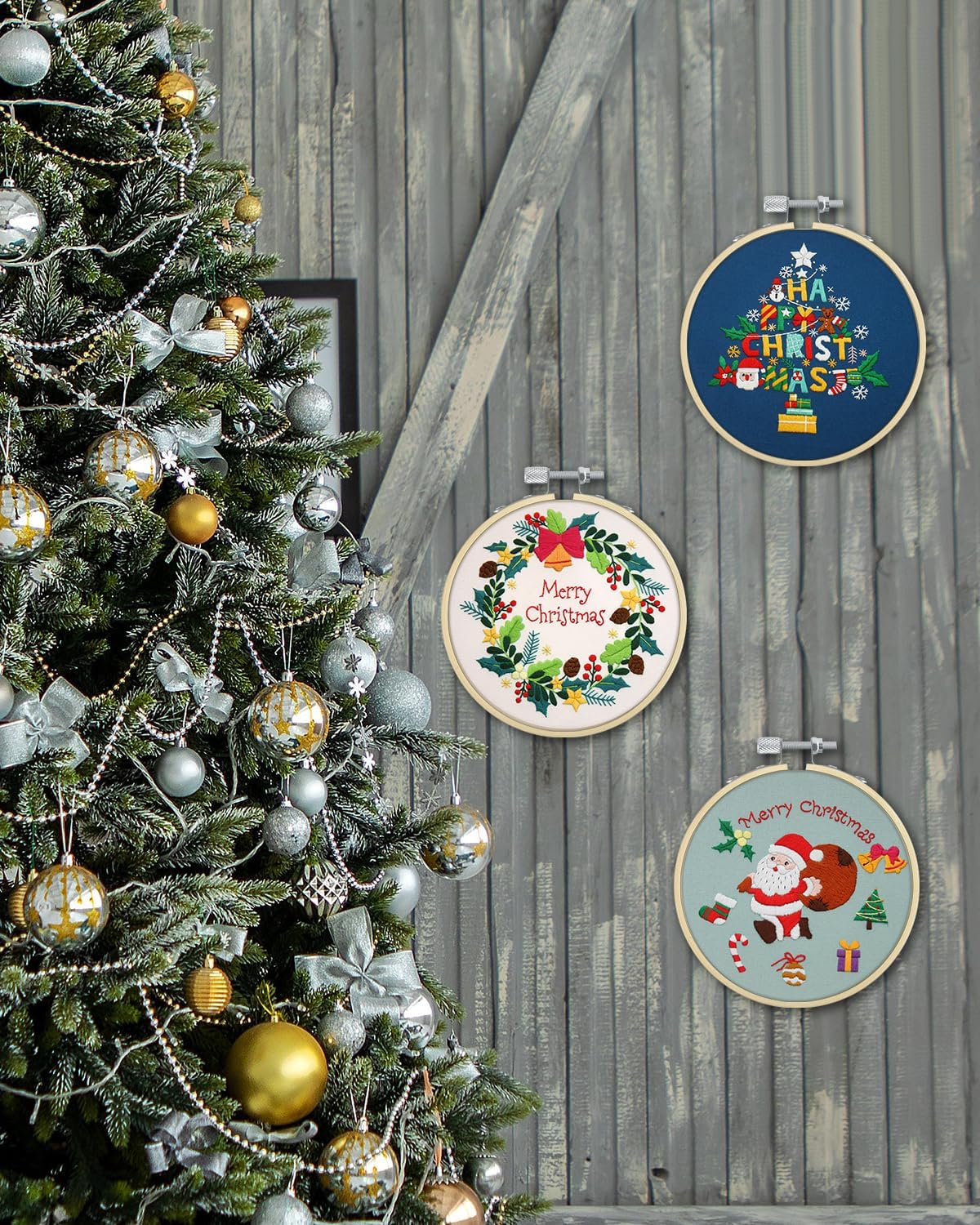 16 Pieces 4 inch Embroidery Hoops