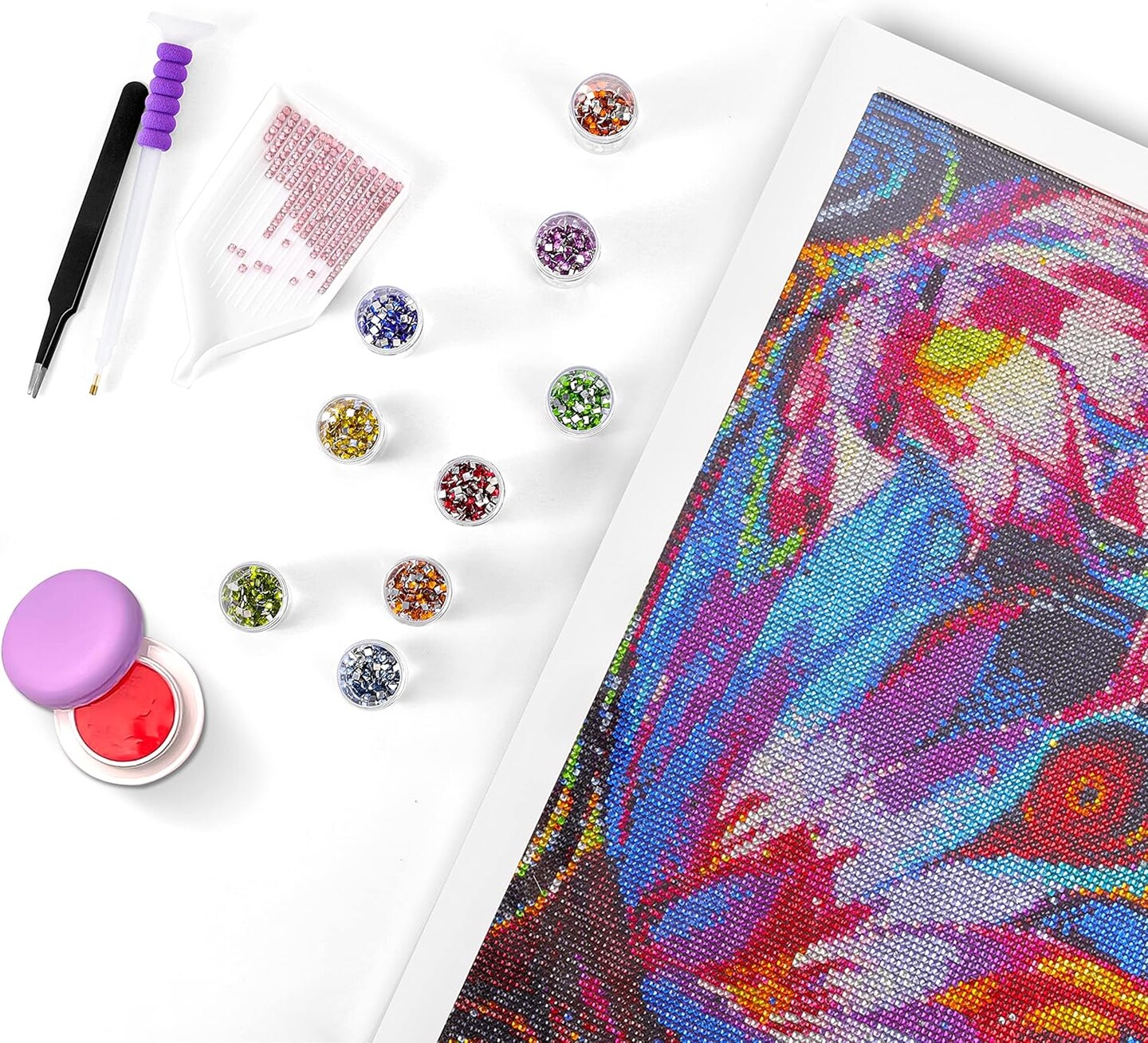 Square Rhinestone Diamond Painting Crystal (Cystal Square Drill) 13.78 x 2.76 x 1.97 inches