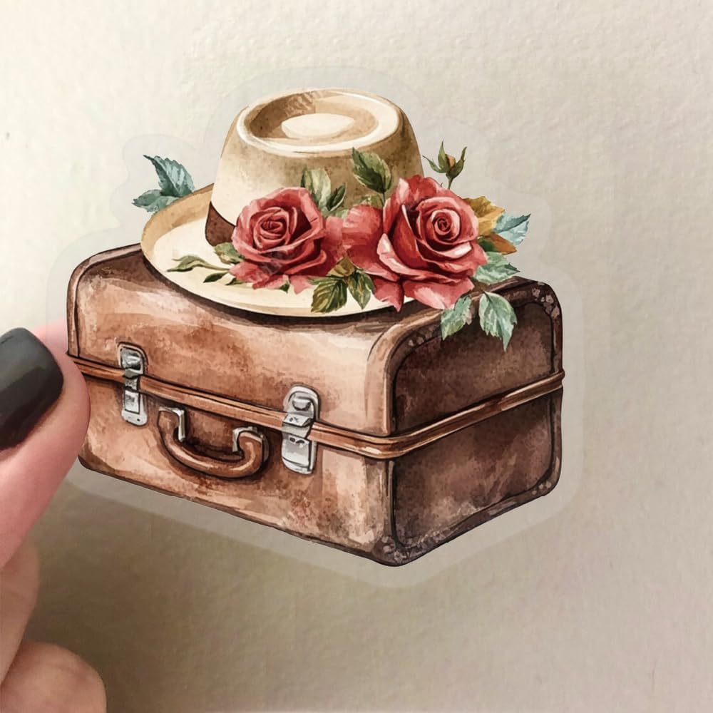 50Pcs Retro Travel Stickers Pack for Scrapbook(Multi Color)