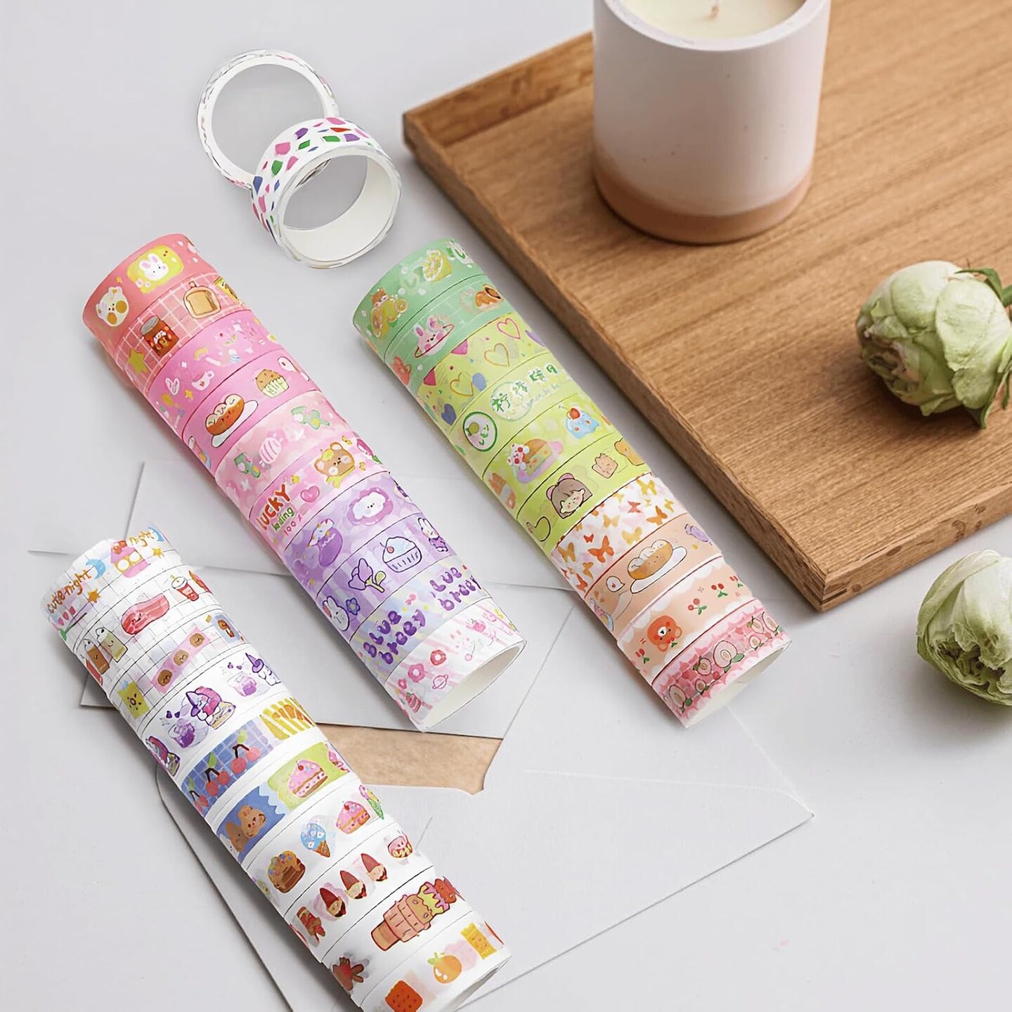 60 Rolls - Decorative Washi Tape Set