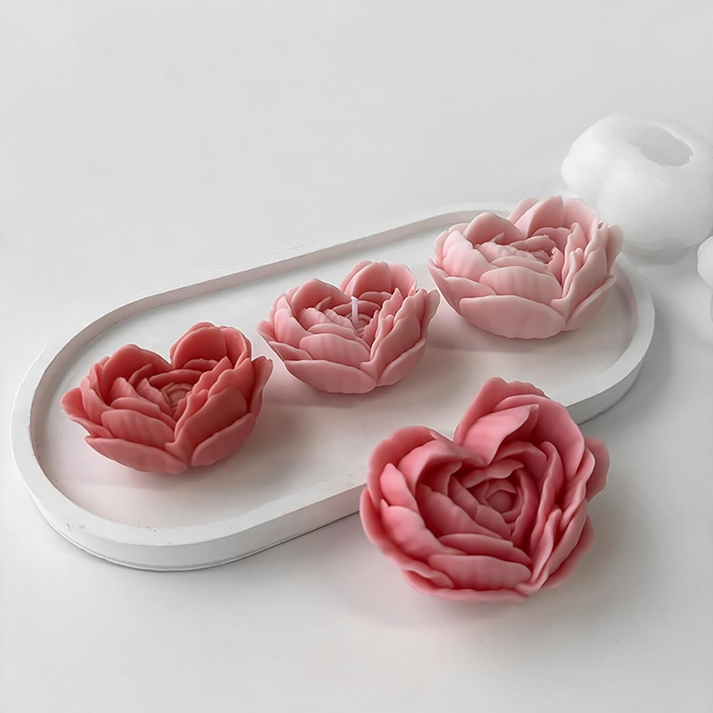 2 Pack Flower Mold 3D Flower Candle - Resin Casting Silicone