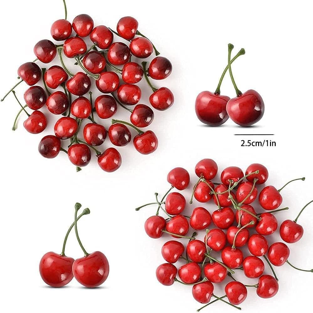 20Pcs Red Artificial Cherries (Red) 1