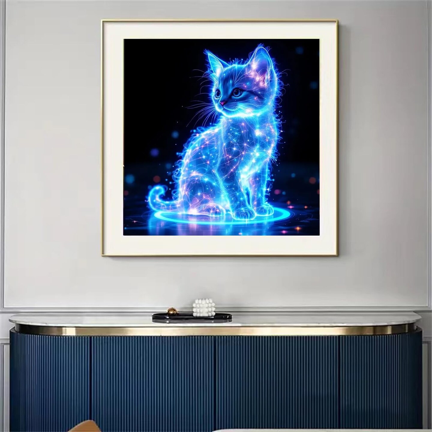 5D Diamond Painting Kits - Diamond Art for Animal Glow Cat
